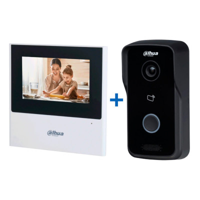 Комплект Dahua Mіні DHI-VTH2611L-WP 4.3" Wi-Fi+DHI-VTO2111D-P-S2