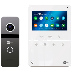 Комплект видеодомофона NeoLight Tetta Plus + Solo Graphite