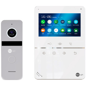 Комплект видеодомофона NeoLight Tetta Plus + Solo Silver