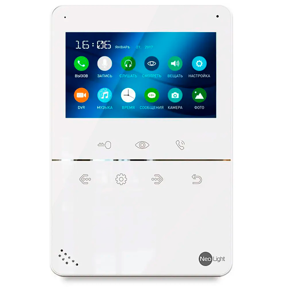 Комплект видеодомофона NeoLight Tetta Plus + Solo Silver
