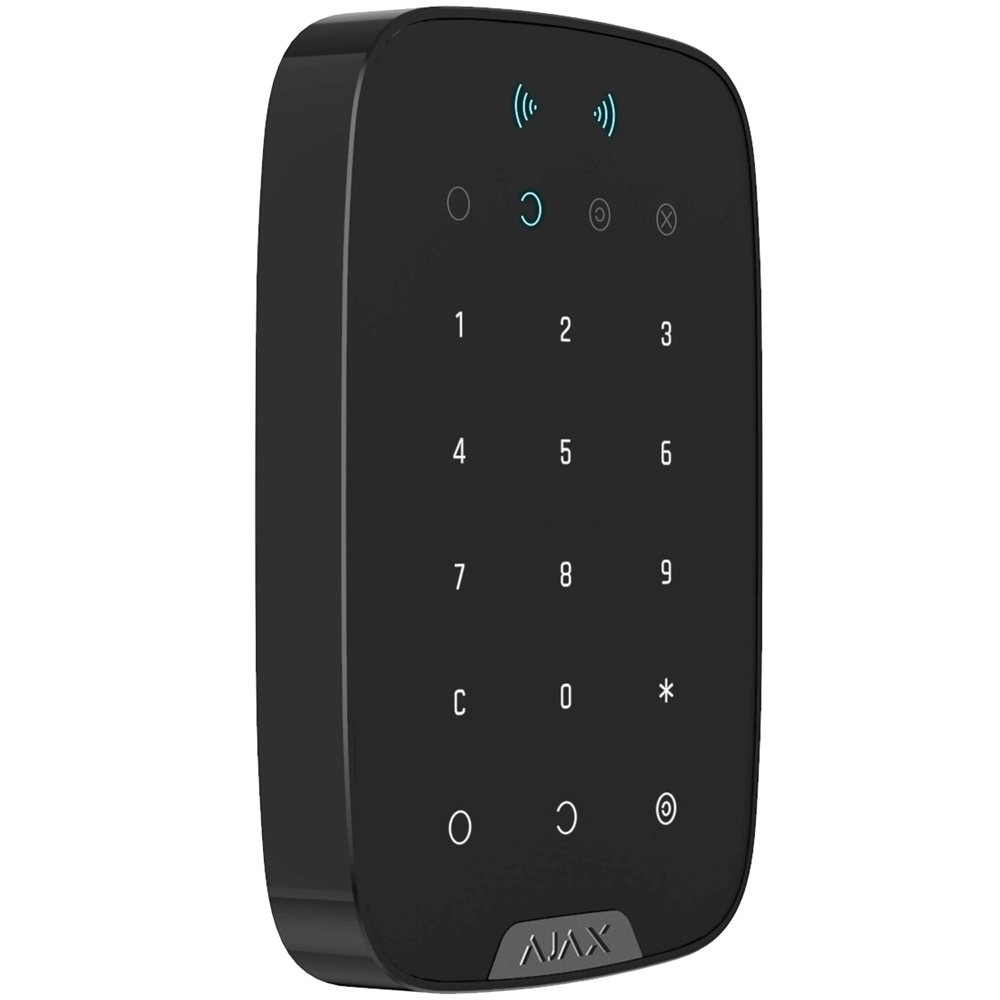 Бездротова сенсорна клавіатура Ajax KeyPad Plus Jeweller black  (38252.83.BL1)