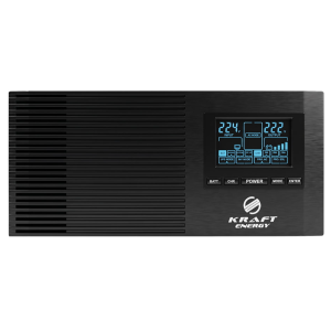 Інвертор Kraft KRF-AVR800VA/640W-12V з правильною синусоїдою під зовнішній акумулятор