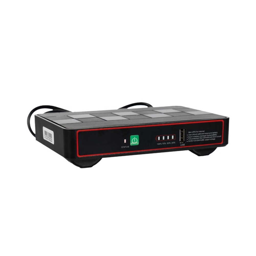 Источник бесперебойного питания DC UPS Kraft KRF-MUPS-1812 5В/9В/12В/24В/PoE, LiFePO4 2*6Ач, для роутера и медиаконвертера