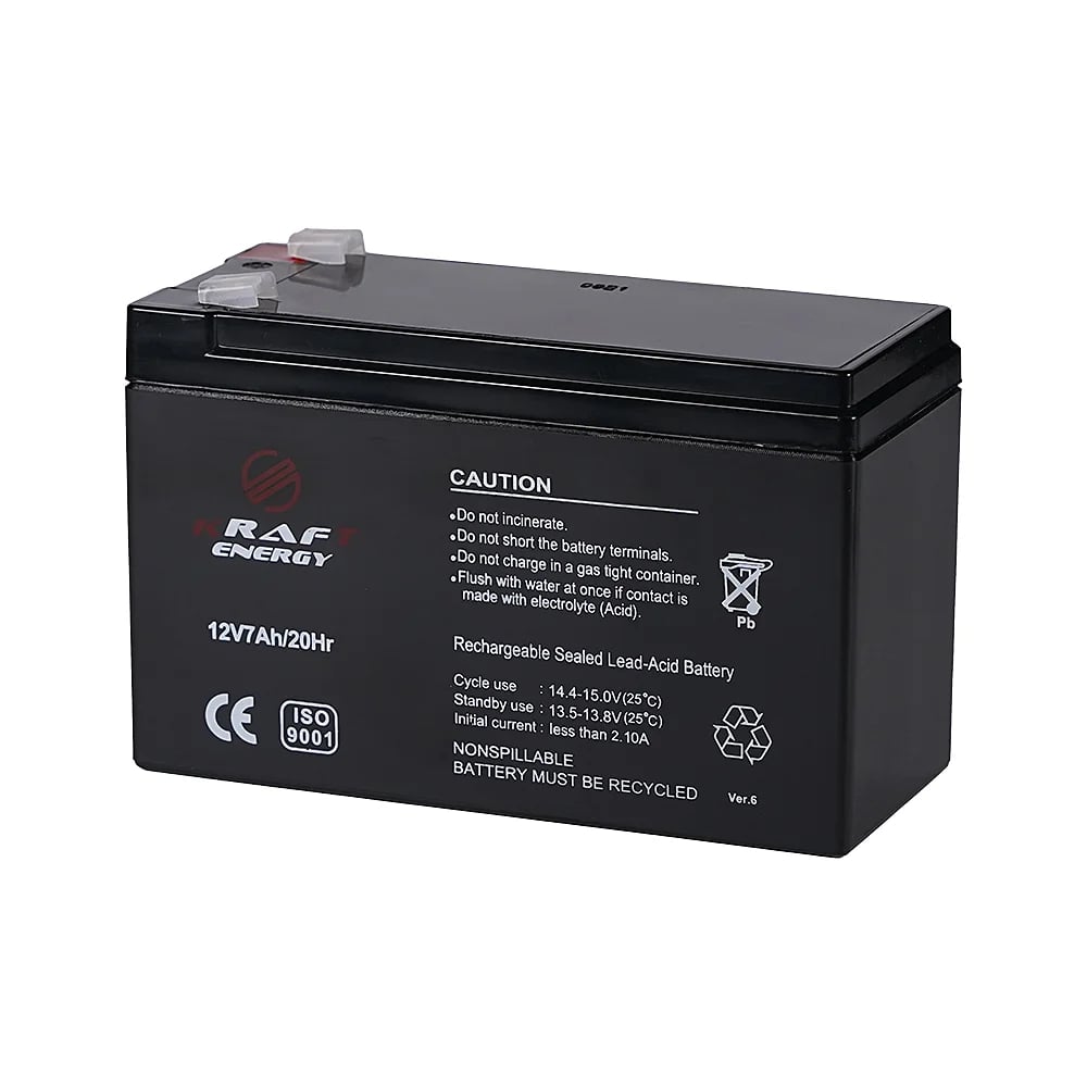 Комплект безперебійного живлення Kraft Energy PSU-1203LED(P) + акумулятор 12V 7Ah AGM