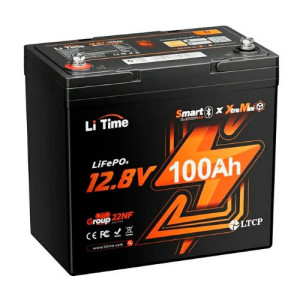 Акумуляторна батарея літій-залізо-фосфатна з Bluetooth 12.8В 100А*год LiFePO4 LiTime Xtramini L12V100-100-XTRA-MINI-BT-4-A55