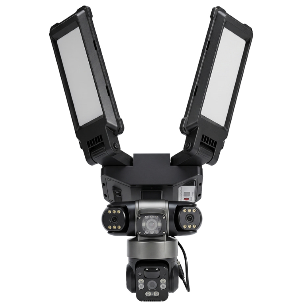 9 Мп 4G PTZ-видеокамера Light Vision VLC-1223IGL/3C (3Mp+3Mp+3Mp) з прожектором та сонячною панеллю
