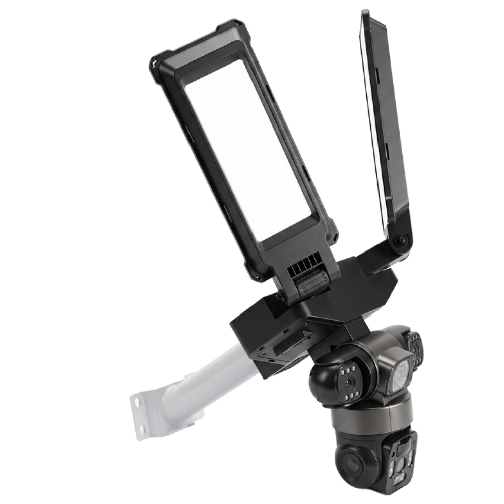 9 Мп 4G PTZ-видеокамера Light Vision VLC-1223IGL/3C (3Mp+3Mp+3Mp) з прожектором та сонячною панеллю