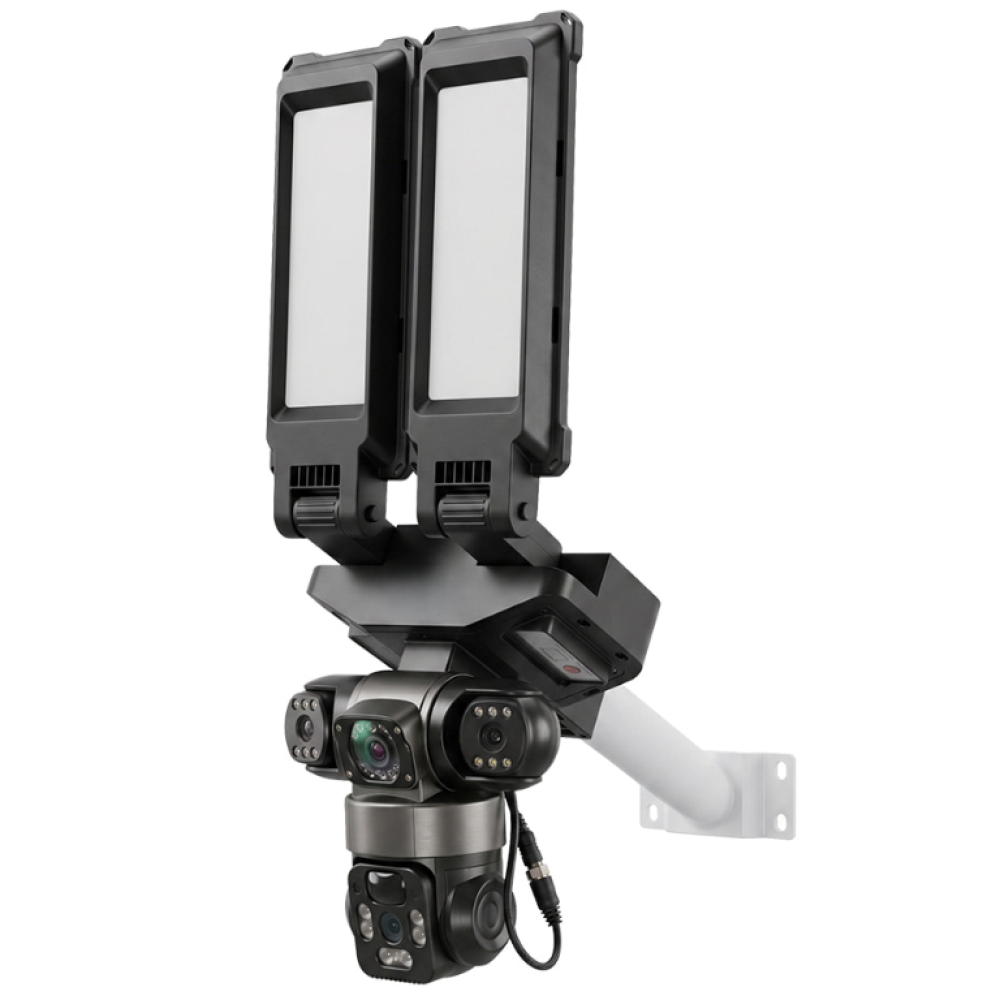 9 Мп Wi-Fi PTZ-відеокамера Light Vision VLC-1223WIL/3C (3Mp+3Mp+3Mp), з прожектором та сонячною панеллю
