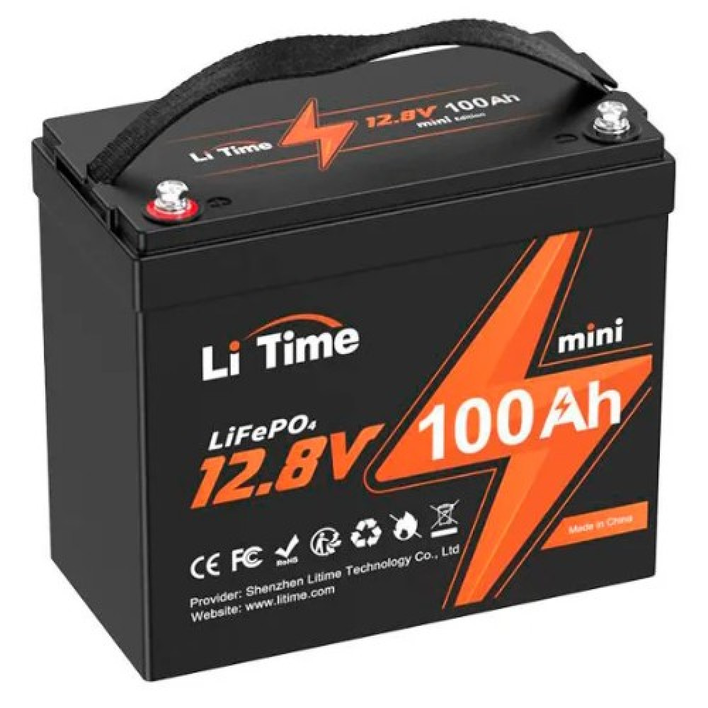 Аккумуляторная батарея литий-железо-фосфатная 12.8В 100А*ч LiFePO4 LiTime Mini L12V100-100-MINI-16-A60