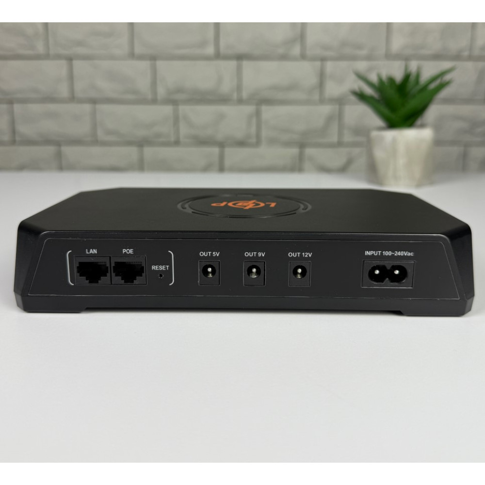Джерело безперебійного живлення LogicPower LP-436Pro POE-36W-5/9/12V 20000mAh для роутерів/комутаторів 