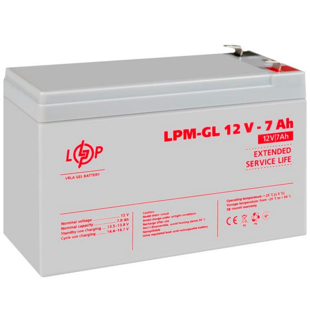 Акумулятор гелевий LogicPower LPM-GL 12V 7Ah
