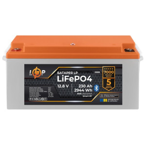 Аккумулятор LP LiFePO4 12,8V - 230 Ah (2944Wh) (BMS 200A/100А) пластик Smart BT