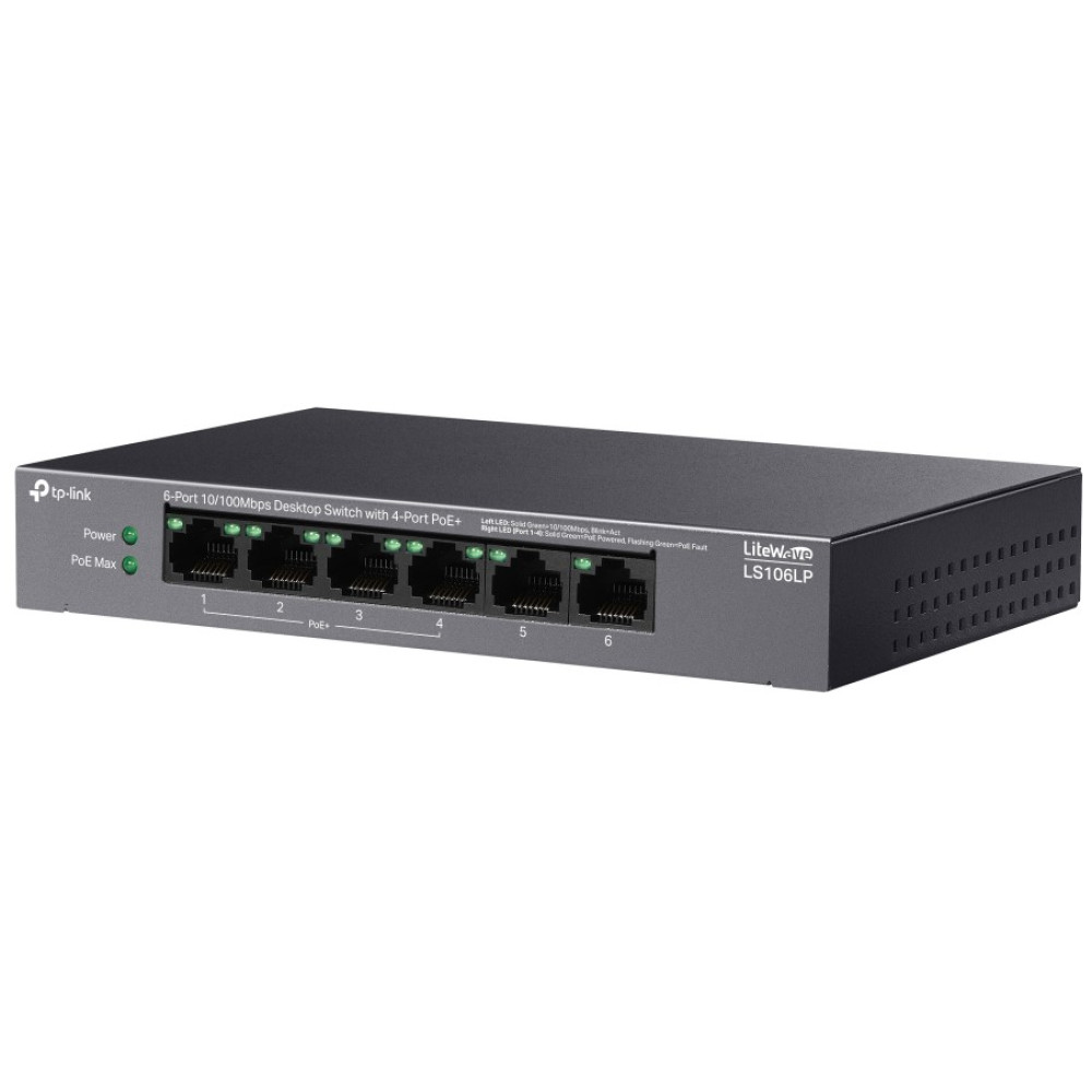 6-портовий PoE-комутатор TP-Link LS106LP