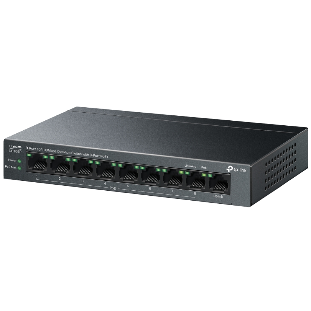 8-портовый коммутатор TP-Link LS109P управляемый