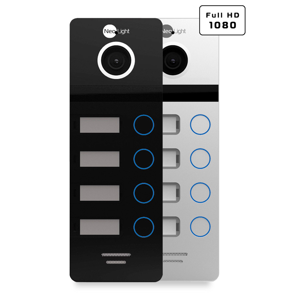 Виклична відеопанель NeoLight MEGA/4 FHD Black