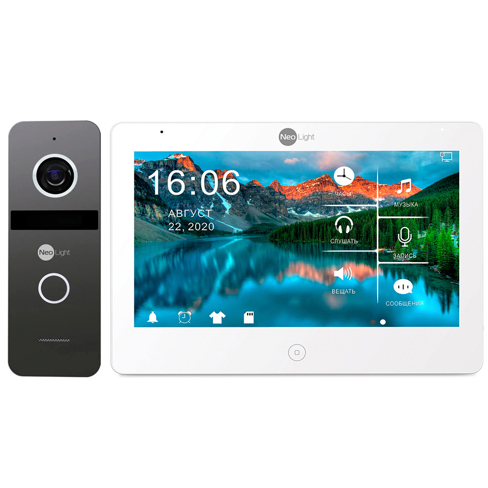 Комплект відеодомофона NeoLight Mezzo HD WF / Solo FHD Graphite