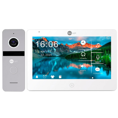 Комплект видеодомофона NeoLight Mezzo HD WF / Solo FHD Silver