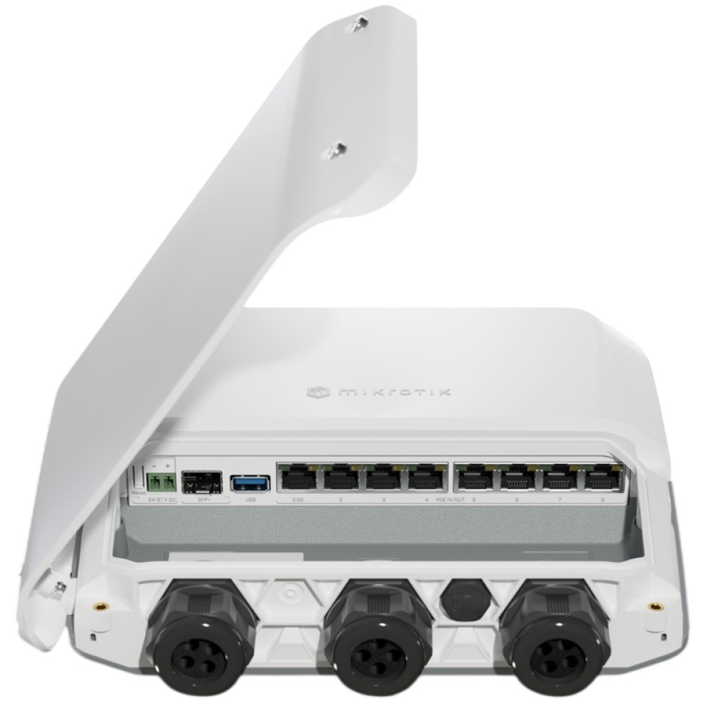 Маршрутизатор MikroTik RB5009UPr+S+OUT для зовнішнього встановлення