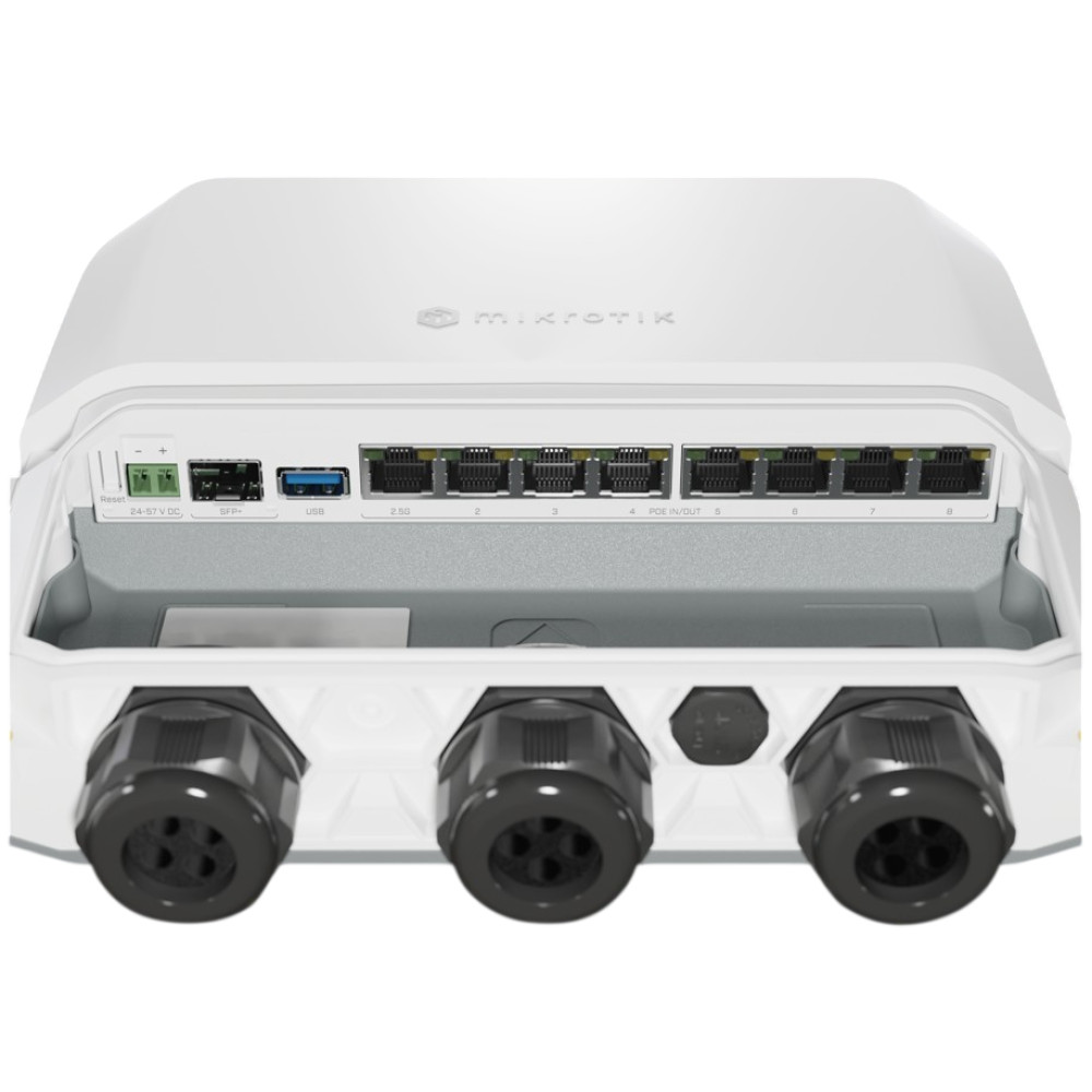 Маршрутизатор MikroTik RB5009UPr+S+OUT для зовнішнього встановлення