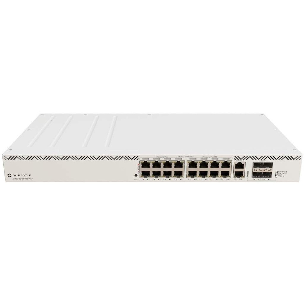 24-портовый коммутатор MikroTik CRS320-8P-8B-4S+RM неуправляемый
