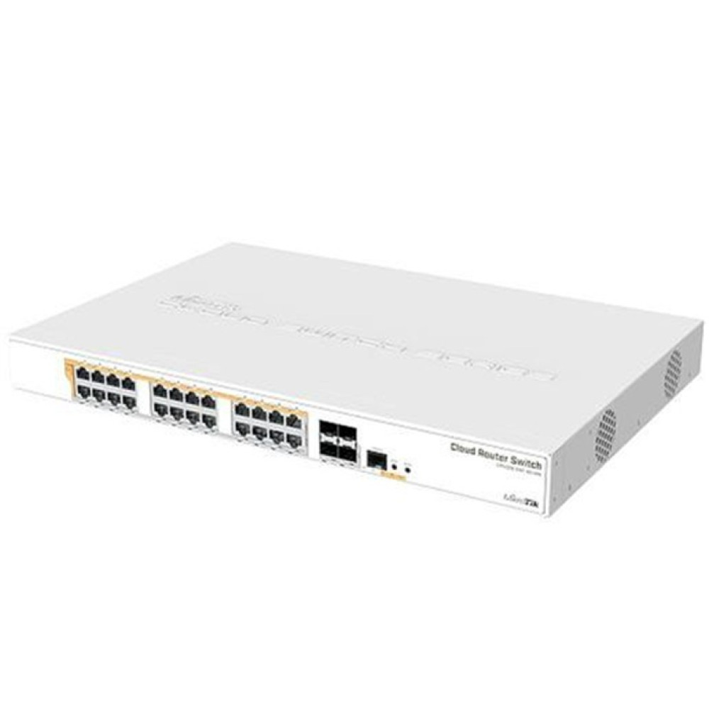 29-портовый коммутатор MikroTik CRS328-24P-4S+RM управляемый