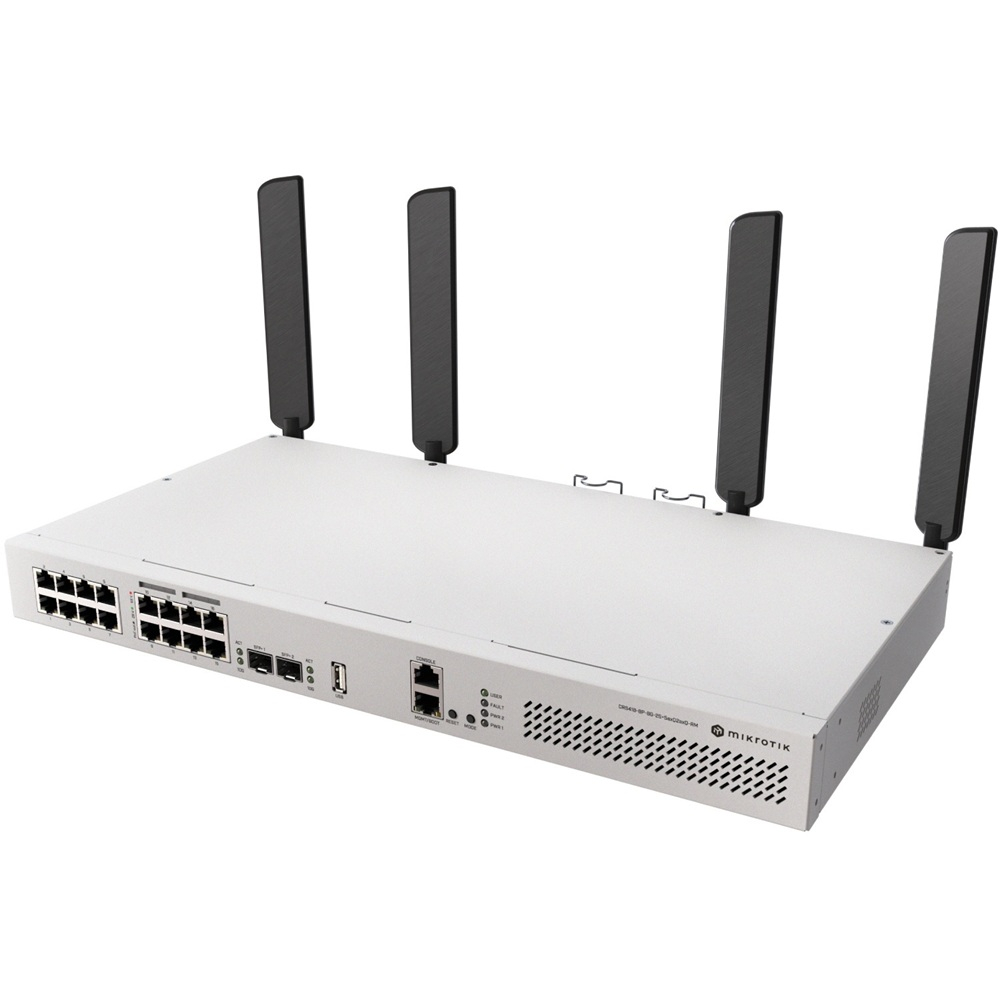 20-портовый коммутатор MikroTik CRS418-8P-8G-2S+5axQ2axQ-RM