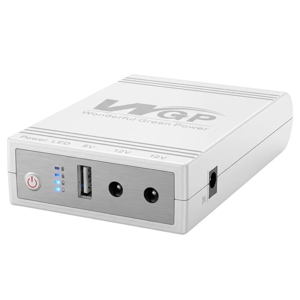 Джерело безперебійного живлення з блоком живлення Mini UPS WGP UPS103C Quick Charge 20000mAh 5V/12V/12V, Li-ion 4*5Ah, для роутера та оптичного терміналу