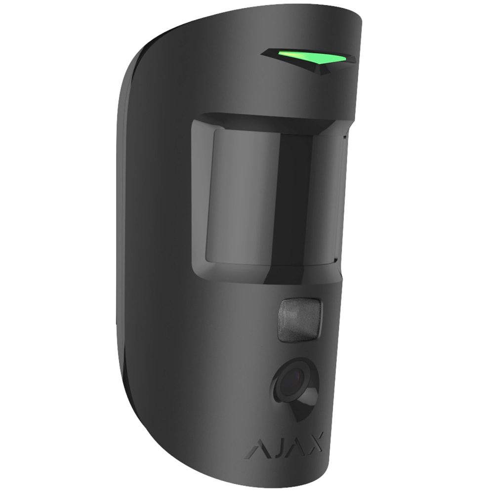 Бездротовий датчик руху Ajax MotionCam (HDR) Jeweller black з фотофіксацією подій (117743.307.BL1)