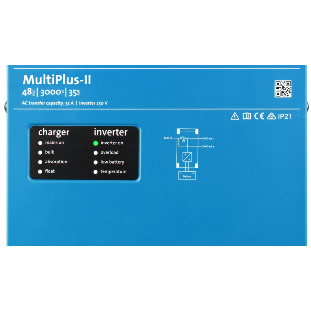 Инвертор Victron Energy MultiPlus-II 48/3000/35-32 однофазный
