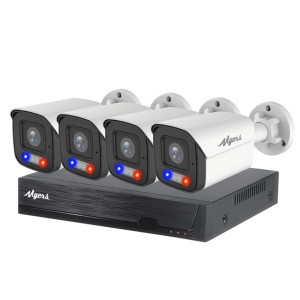 8 МП (4K) IP-комплект видеонаблюдения Myers 4CH KIT 4xBullet FADA