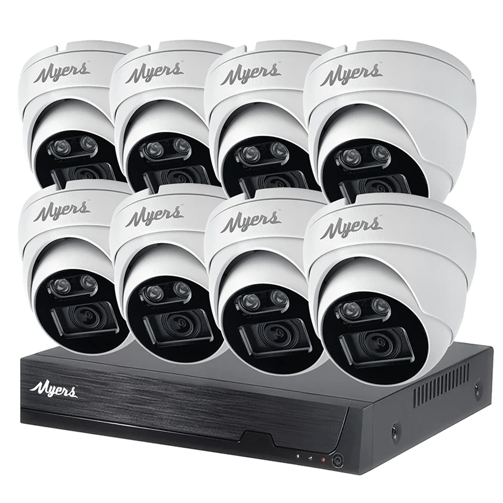 5 МП IP-комплект відеоспостереження Myers 8CH KIT 8xTurret