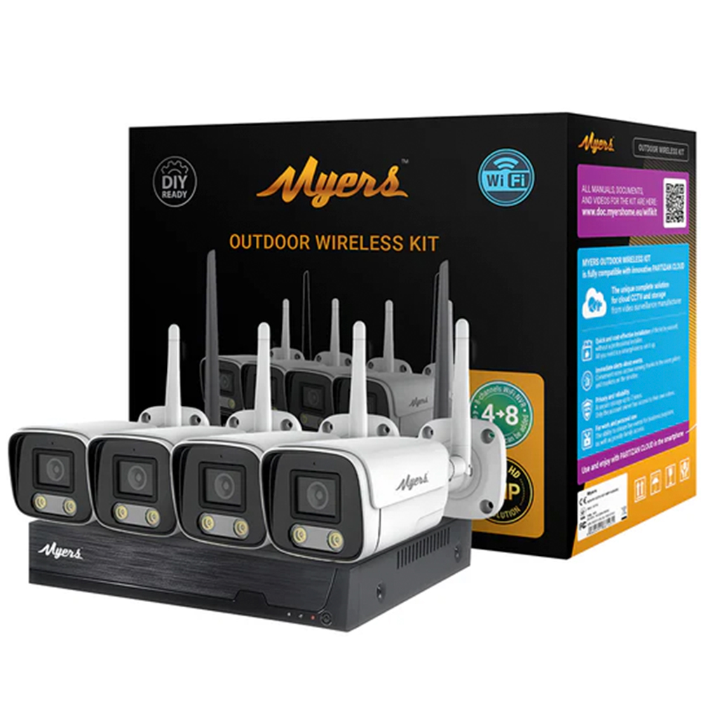 5 МП IP-комплект відеоспостереження Myers 8CH WI-FI KIT 4xBullet