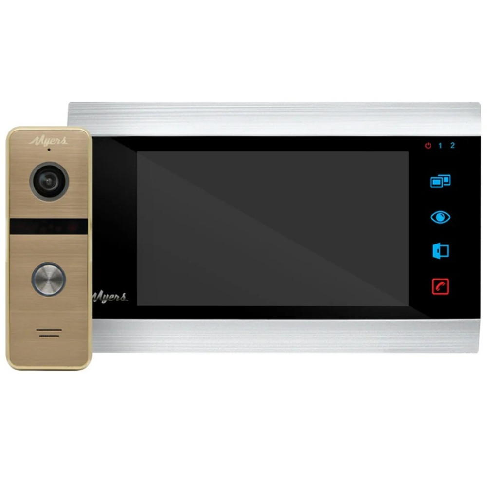 Комплект домофона Myers M-74SD Silver HD+D-300C HD