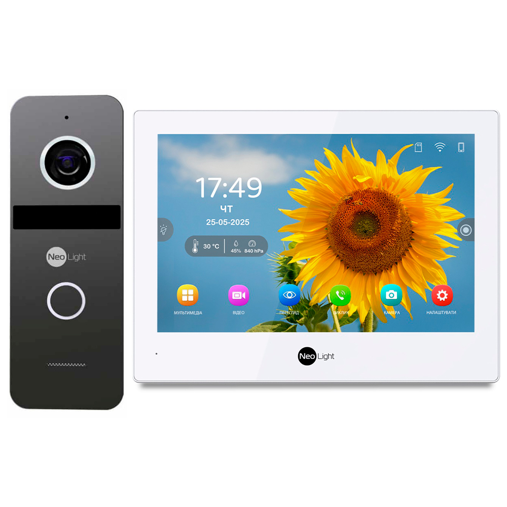Комплект відеодомофону NeoLight ALPHA Hybrid HD KIT Graphite