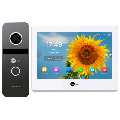 Комплект відеодомофону NeoLight ALPHA Hybrid HD KIT Graphite