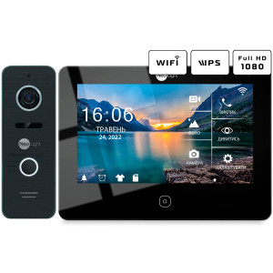 Комплект видеодомофона NeoLight NeoKIT HD Pro WF B/Black