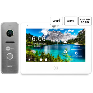 Комплект видеодомофона NeoLight NeoKIT HD Pro WF SilverP