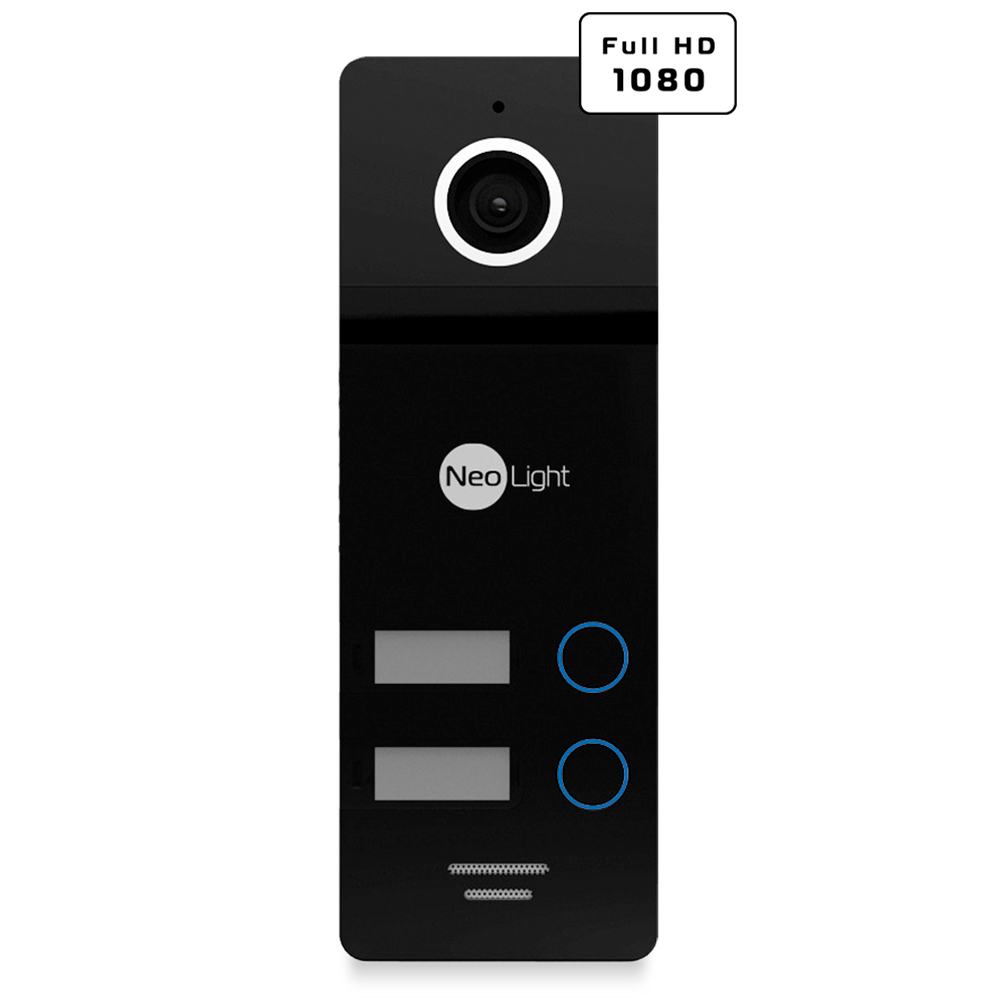 2 МП виклична відеопанель NeoLight MEGA/2 FHD Black