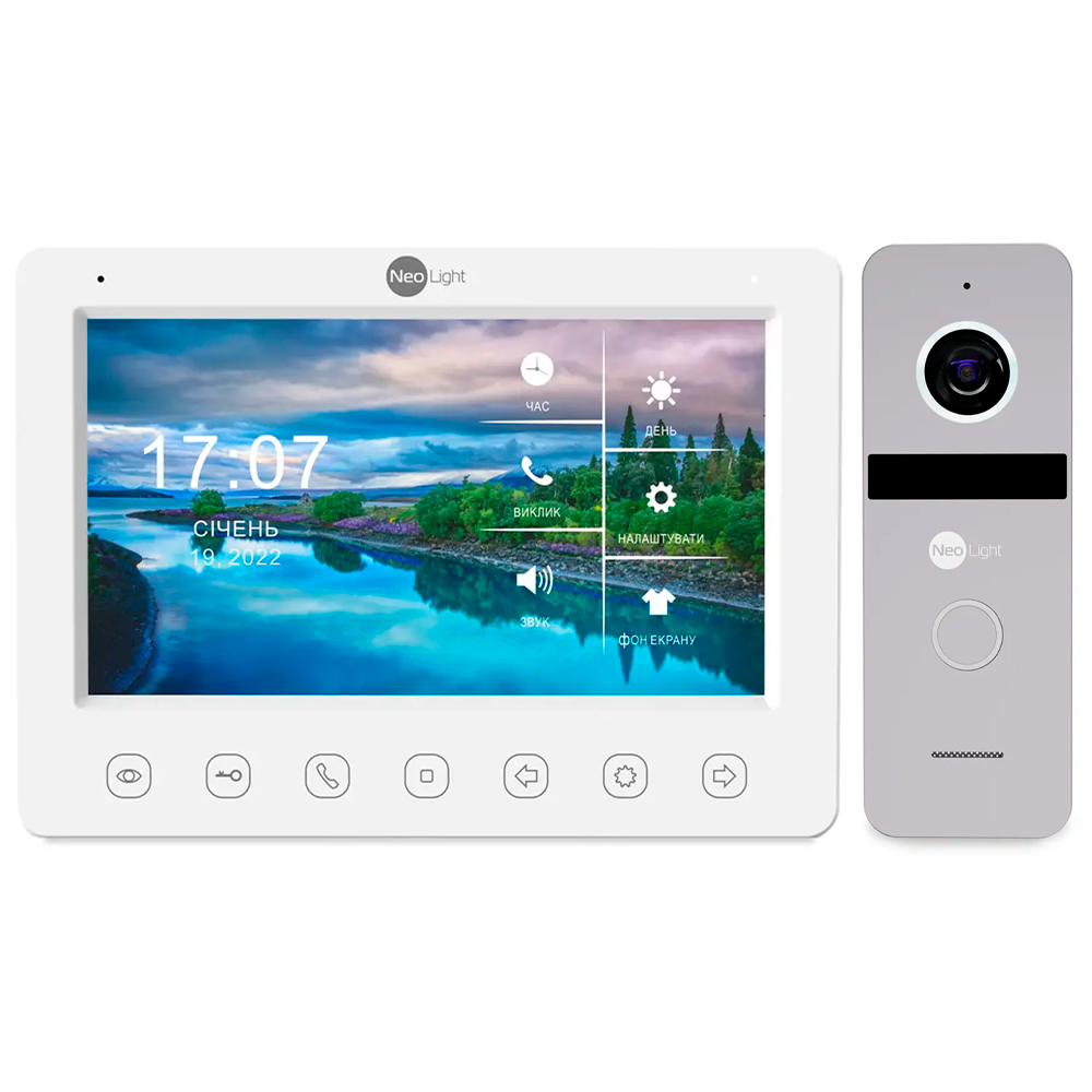 Комплект видеодомофона NeoLight Kappa HD KIT silver