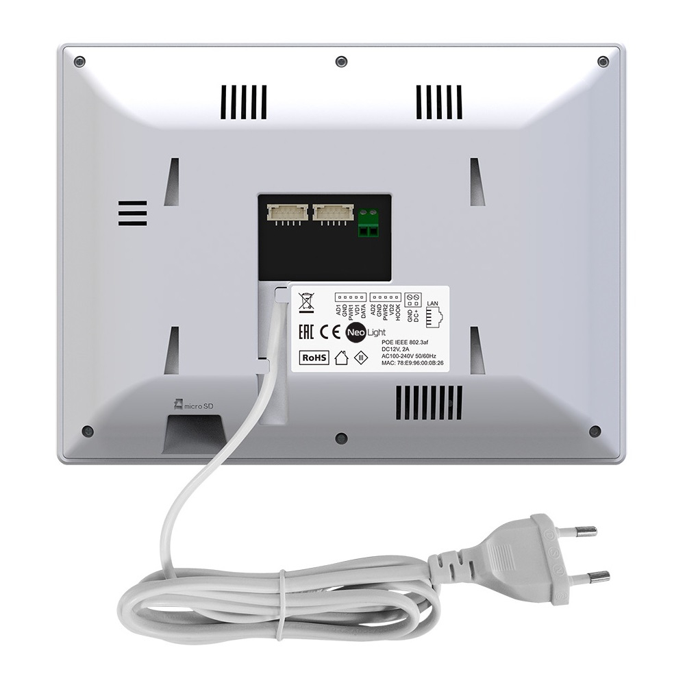 Комплект видеодомофона NeoLight ALPHA Hybrid IPW KIT Graphite