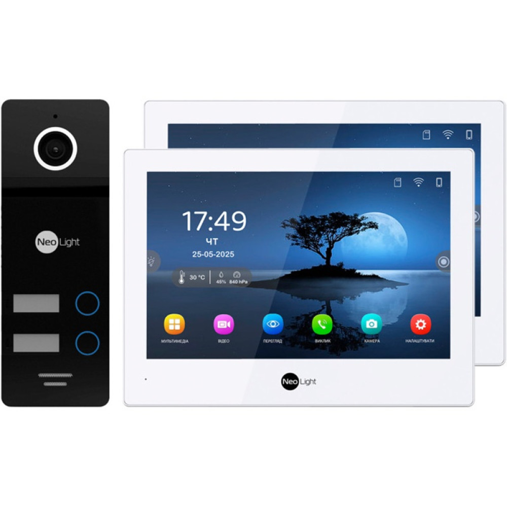 Комплект відеодомофона NeoLight ALPHA Hybrid HD 2 Family