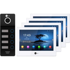 Комплект відеодомофона NeoLight ALPHA Hybrid HD 4 Family