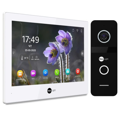 Комплект відеодомофона NeoLight ALPHA Hybrid IP KIT Black