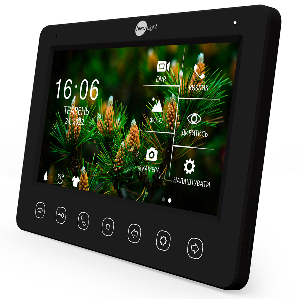 Комплект видеодомофона NeoLight NeoKIT HD WF B/Silver