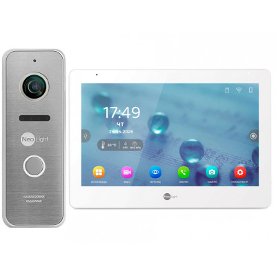 Комплект відеодомофона NeoLight MEZZO Hybrid HD KIT SilverP