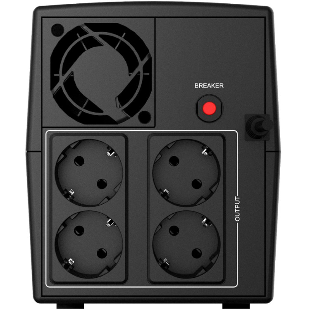 Источник бесперебойного питания NJOY Keen 1500 (UPLI-LI150KE-CG01B) Lin.int., AVR, 4 x евро, пластик