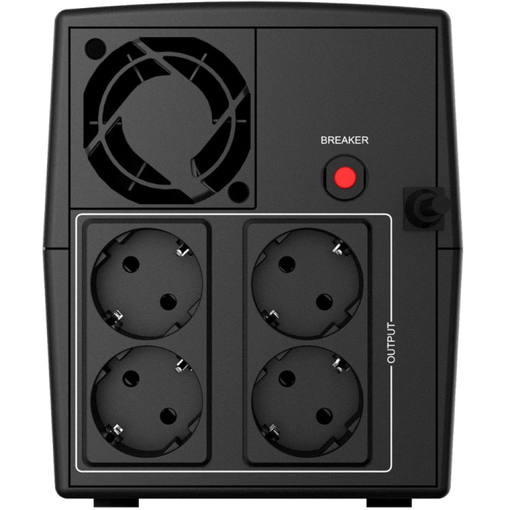 Источник бесперебойного питания NJOY Keen 2000 (UPLI-LI200KE-CG01B) Lin.int., AVR, 4 x евро, пластик