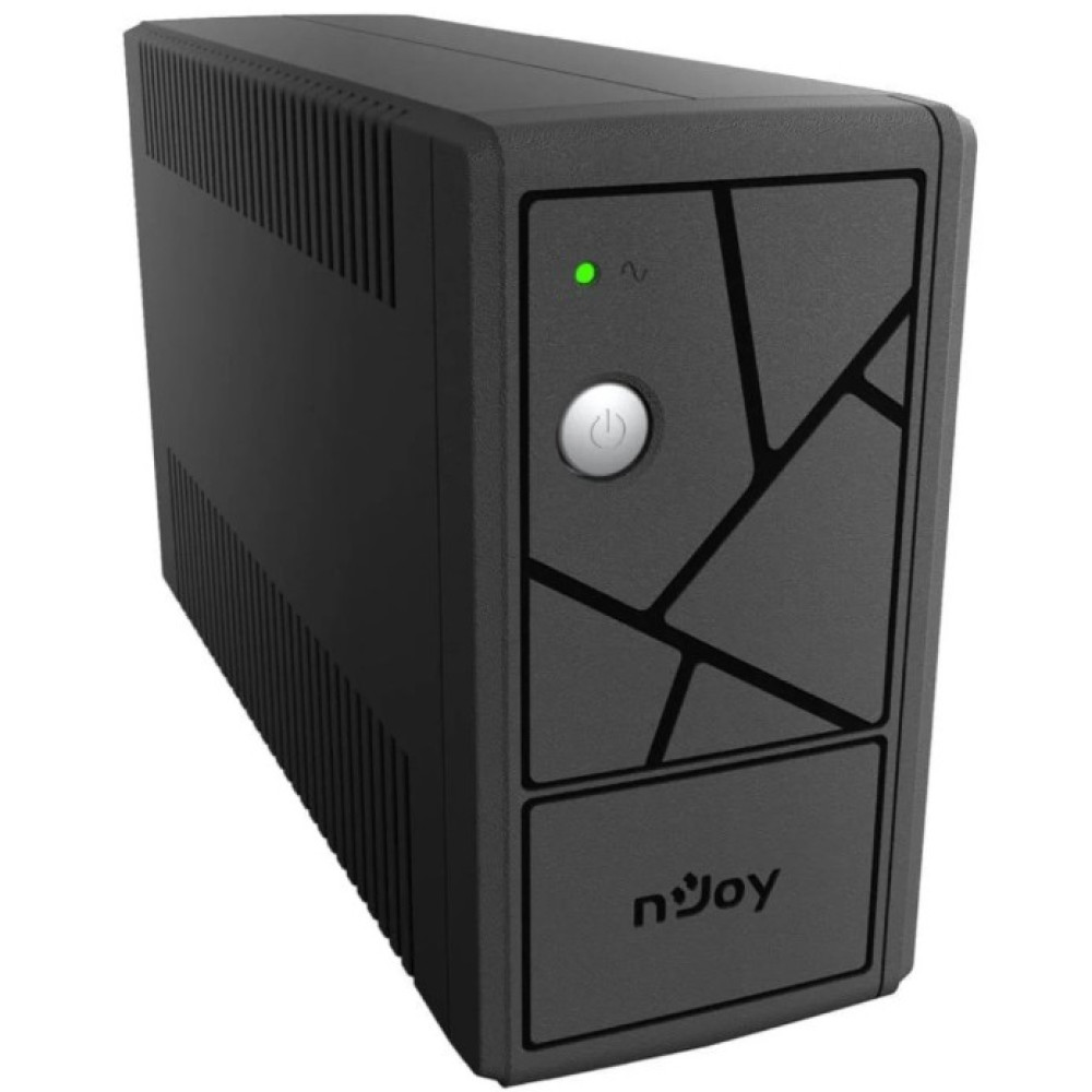 Джерело безперебійного живлення NJOY Keen 600 (UPLI-LI060KU-CG01B) Lin.int., AVR, 2 x евро, USB, пластик