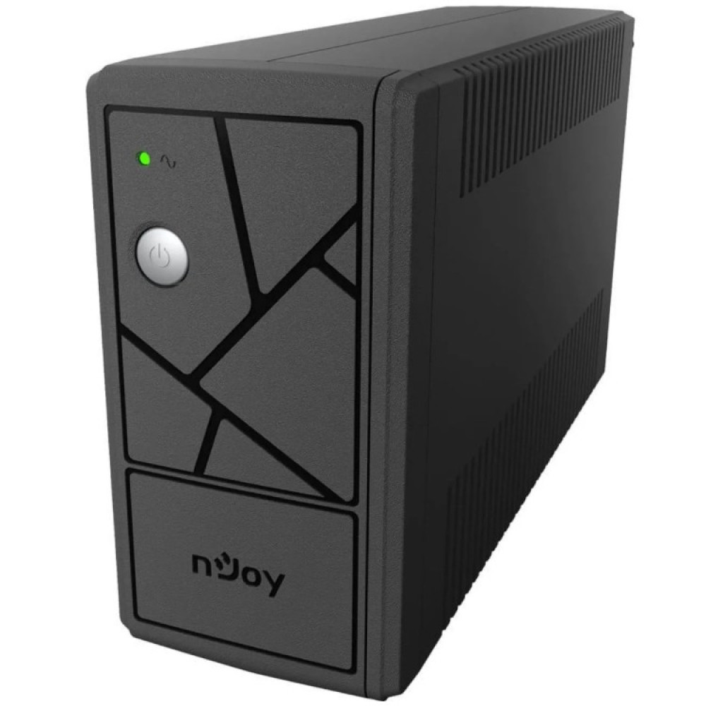 Джерело безперебійного живлення NJOY Keen 600 (UPLI-LI060KU-CG01B) Lin.int., AVR, 2 x евро, USB, пластик