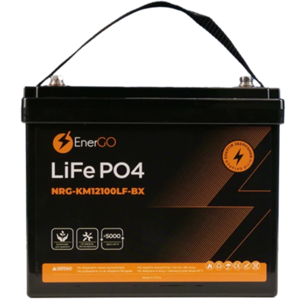 Аккумулятор EnerGo LiFePO4 12V 100Ah (NRG-KM12100LF-BX)